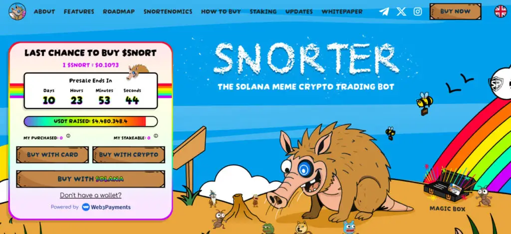 Snorter Token - Sta per finire la prevendita crypto più calda del momento 1 Snorter Token